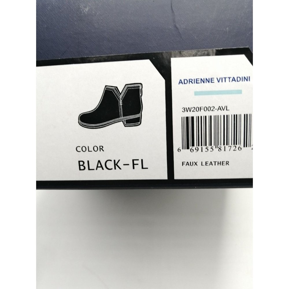 Adrienne Vittadini Black Ankle Boots - Picture 9 of 10